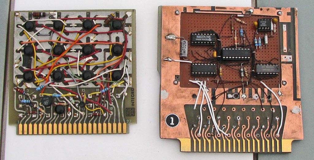 Old and new logic boards